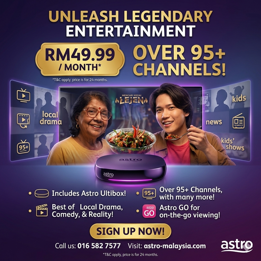 Unleash Legendary Entertainment: Astro Package for RM49.99